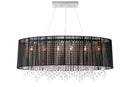 Six Light Dual Sconce<br /><span style="color:#4AB0CE;">Entrega: 4-10 dias en USA</span><br /><span style="color:#4AB0CE;font-size:60%;">PREGUNTE POR ENTREGA EN PANAMA</span><br />Collection: Beverly Dr.<br />Finish: Black Silk String