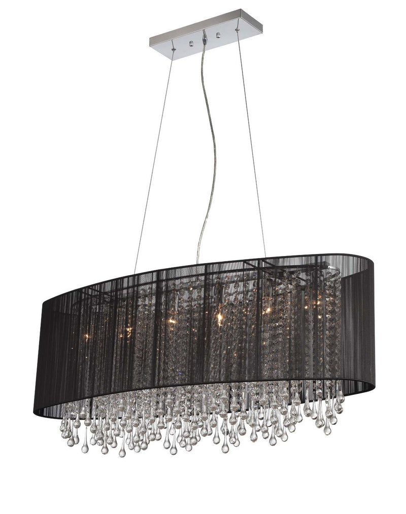 Six Light Dual Sconce<br /><span style="color:#4AB0CE;">Entrega: 4-10 dias en USA</span><br /><span style="color:#4AB0CE;font-size:60%;">PREGUNTE POR ENTREGA EN PANAMA</span><br />Collection: Beverly Dr.<br />Finish: Black Silk String