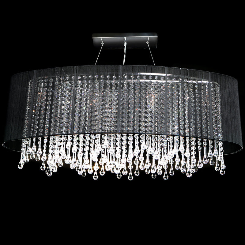 Six Light Dual Sconce<br /><span style="color:#4AB0CE;">Entrega: 4-10 dias en USA</span><br /><span style="color:#4AB0CE;font-size:60%;">PREGUNTE POR ENTREGA EN PANAMA</span><br />Collection: Beverly Dr.<br />Finish: Black Silk String