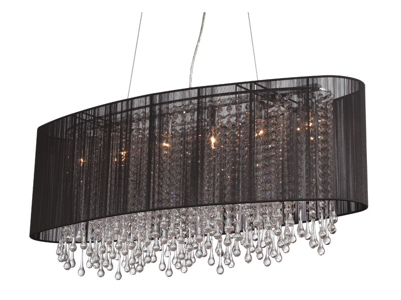 Six Light Dual Sconce<br /><span style="color:#4AB0CE;">Entrega: 4-10 dias en USA</span><br /><span style="color:#4AB0CE;font-size:60%;">PREGUNTE POR ENTREGA EN PANAMA</span><br />Collection: Beverly Dr.<br />Finish: Black Silk String