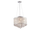 LED Dual Sconce<br /><span style="color:#4AB0CE;">Entrega: 4-10 dias en USA</span><br /><span style="color:#4AB0CE;font-size:60%;">PREGUNTE POR ENTREGA EN PANAMA</span><br />Collection: Riverside Dr.<br />Finish: Silver Organza Silk