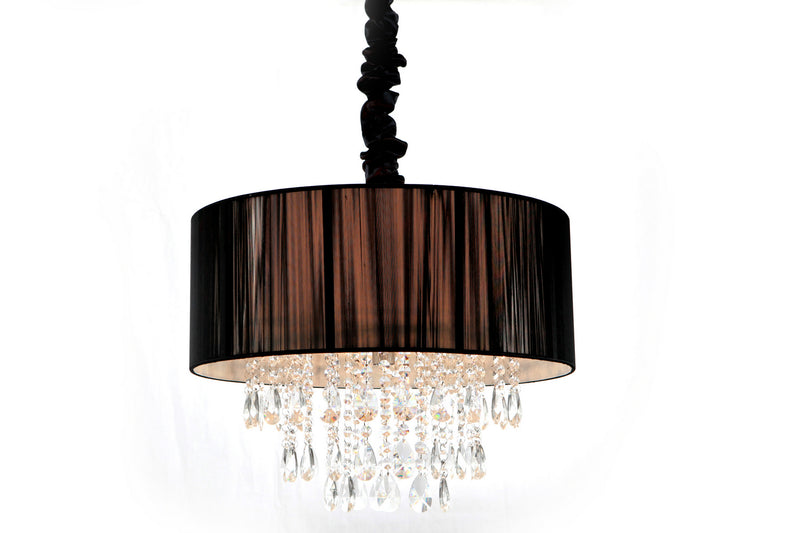 Five Light Chandelier<br /><span style="color:#4AB0CE;">Entrega: 4-10 dias en USA</span><br /><span style="color:#4AB0CE;font-size:60%;">PREGUNTE POR ENTREGA EN PANAMA</span><br />Collection: Vineland Ave.<br />Finish: Black Silk String