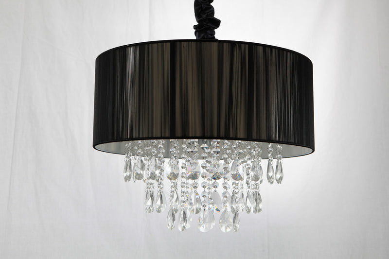 Five Light Chandelier<br /><span style="color:#4AB0CE;">Entrega: 4-10 dias en USA</span><br /><span style="color:#4AB0CE;font-size:60%;">PREGUNTE POR ENTREGA EN PANAMA</span><br />Collection: Vineland Ave.<br />Finish: Black Silk String