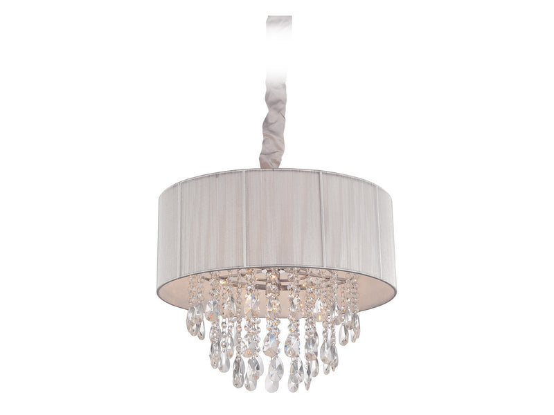 Five Light Chandelier<br /><span style="color:#4AB0CE;">Entrega: 4-10 dias en USA</span><br /><span style="color:#4AB0CE;font-size:60%;">PREGUNTE POR ENTREGA EN PANAMA</span><br />Collection: Vineland Ave.<br />Finish: Silver Silk String