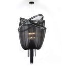 Avenue Lighting - HF1610-BLK - Nine Light Chandelier - Wilshire Blvd. - Black Chrome / Smoke Crystal