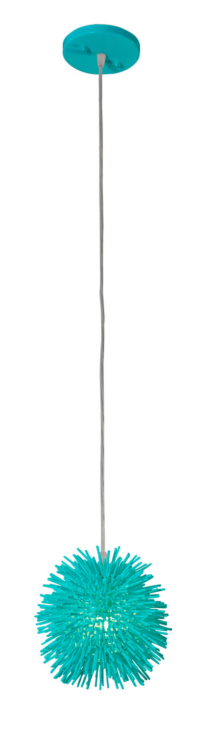 One Light Mini Pendant<br /><span style="color:#4AB0CE;">Entrega: 2-3 semanas en USA</span><br /><span style="color:#4AB0CE;font-size:60%;">PREGUNTE POR ENTREGA EN PANAMA</span><br />Collection: Urchin<br />Finish: Aqua Velvet