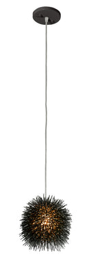 One Light Mini Pendant<br /><span style="color:#4AB0CE;">Entrega: 4-10 dias en USA</span><br /><span style="color:#4AB0CE;font-size:60%;">PREGUNTE POR ENTREGA EN PANAMA</span><br />Collection: Urchin<br />Finish: Black
