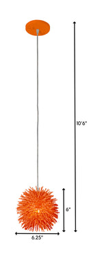 One Light Mini Pendant<br /><span style="color:#4AB0CE;">Entrega: 4-10 dias en USA</span><br /><span style="color:#4AB0CE;font-size:60%;">PREGUNTE POR ENTREGA EN PANAMA</span><br />Collection: Urchin<br />Finish: Electric Pumpkin