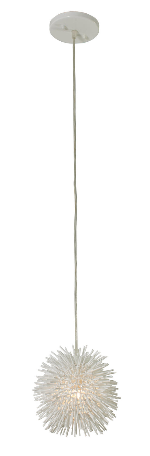 One Light Mini Pendant<br /><span style="color:#4AB0CE;">Entrega: 4-10 dias en USA</span><br /><span style="color:#4AB0CE;font-size:60%;">PREGUNTE POR ENTREGA EN PANAMA</span><br />Collection: Urchin<br />Finish: White