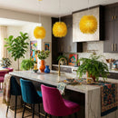Varaluz - 169M01YE - One Light Mini Pendant - Urchin - Un-Mellow Yellow