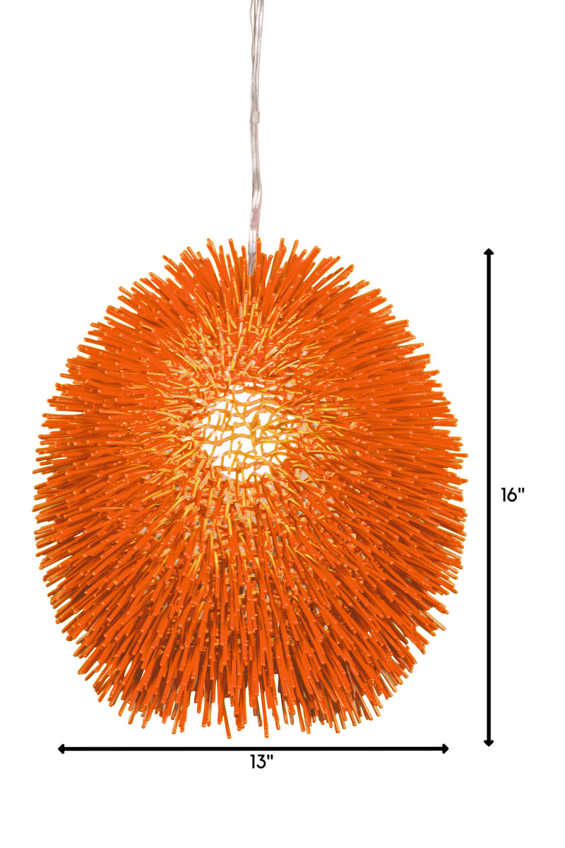 One Light Pendant<br /><span style="color:#4AB0CE;">Entrega: 4-10 dias en USA</span><br /><span style="color:#4AB0CE;font-size:60%;">PREGUNTE POR ENTREGA EN PANAMA</span><br />Collection: Urchin<br />Finish: Electric Pumpkin