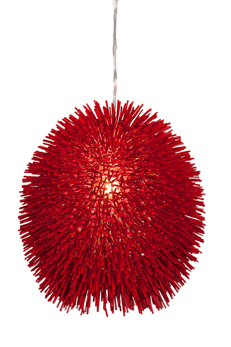 One Light Pendant<br /><span style="color:#4AB0CE;">Entrega: 2-3 semanas en USA</span><br /><span style="color:#4AB0CE;font-size:60%;">PREGUNTE POR ENTREGA EN PANAMA</span><br />Collection: Urchin<br />Finish: Super Red