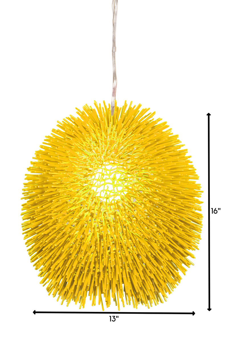 One Light Pendant<br /><span style="color:#4AB0CE;">Entrega: 4-10 dias en USA</span><br /><span style="color:#4AB0CE;font-size:60%;">PREGUNTE POR ENTREGA EN PANAMA</span><br />Collection: Urchin<br />Finish: Un-Mellow Yellow