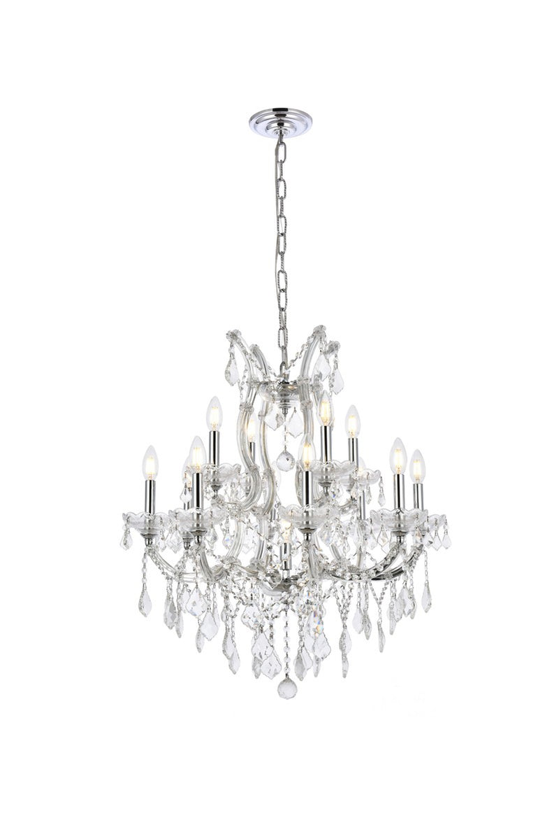 Elegant Lighting - 2800D27C/RC - 13 Light Chandelier - Maria Theresa - Chrome