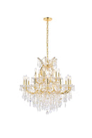 Elegant Lighting - 2800D30G/RC - 19 light Chandelier - Maria Theresa - Gold