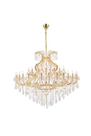 Elegant Lighting - 2800G72G/RC - 49 Light Chandelier - Maria Theresa - Gold