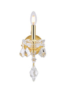 Elegant Lighting - 2800W1G/RC - One Light Wall Sconce - Maria Theresa - Gold