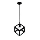 LÁMPARA DE TECHO COLGANTE DECORATIVA 1XE27-40W,110-240V, 50-60HZ, GRADO DE PROTECCION IP20, ACABADO NEGRO.