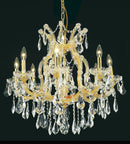 Elegant Lighting - 2801D26G/RC - Nine Light Chandelier - Maria Theresa - Gold