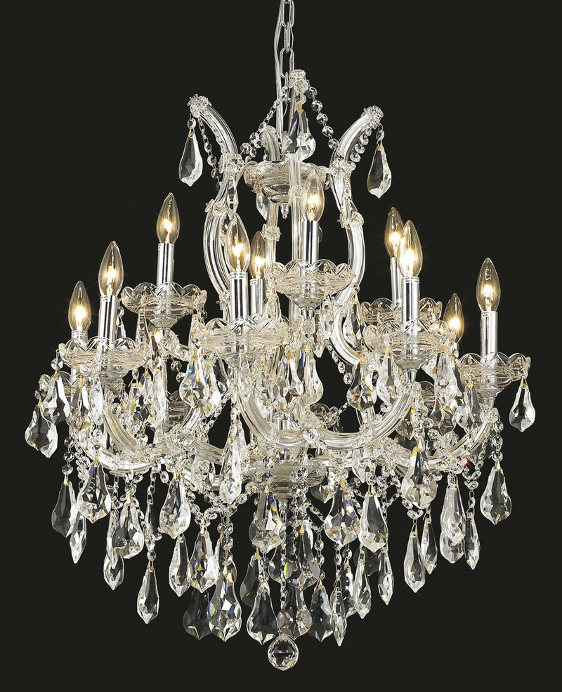 Elegant Lighting - 2801D27C/RC - 13 Light Chandelier - Maria Theresa - Chrome