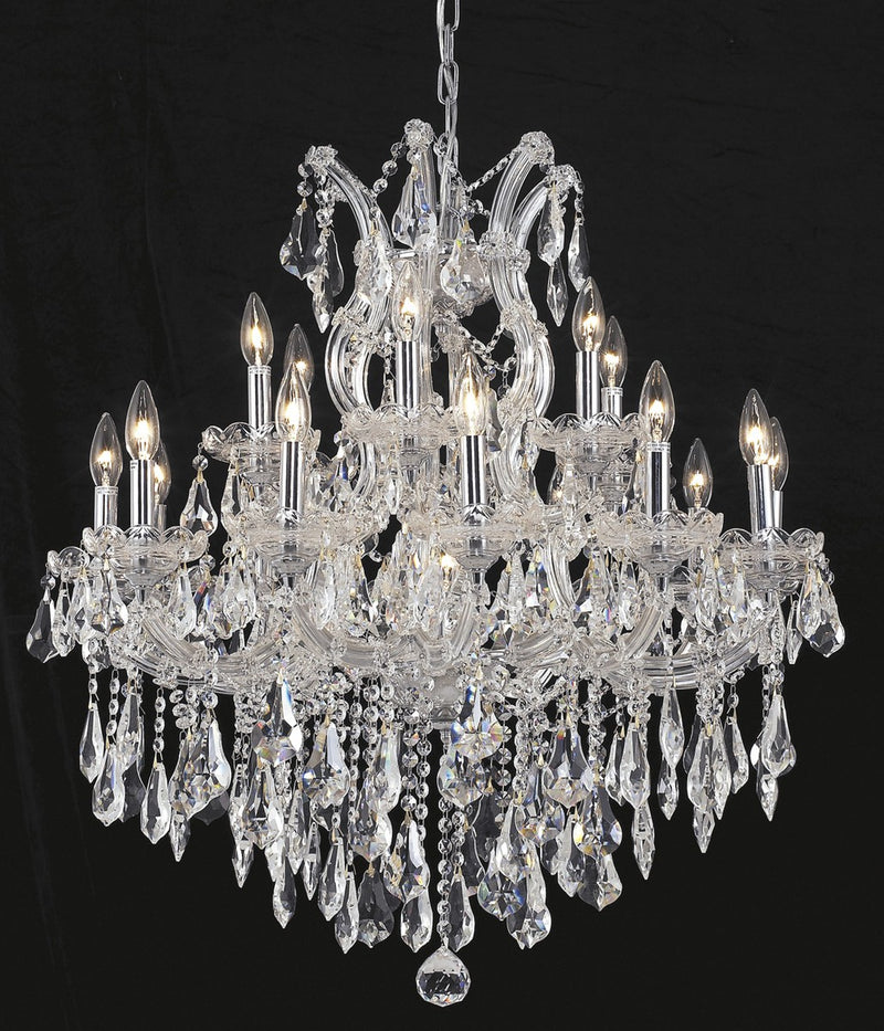 Elegant Lighting - 2801D30C/RC - 19 light Chandelier - Maria Theresa - Chrome