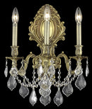 Elegant Lighting - 9603W14FG/RC - Three Light Wall Sconce - Monarch - French Gold