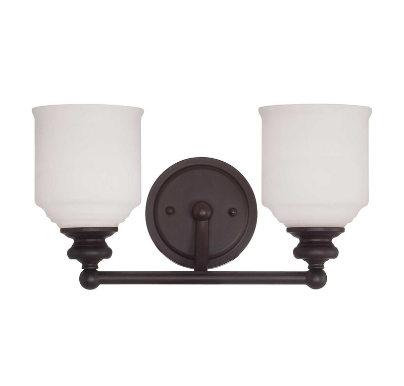 Savoy House - 8-6836-2-13 - Two Light Bath Bar - Melrose - English Bronze