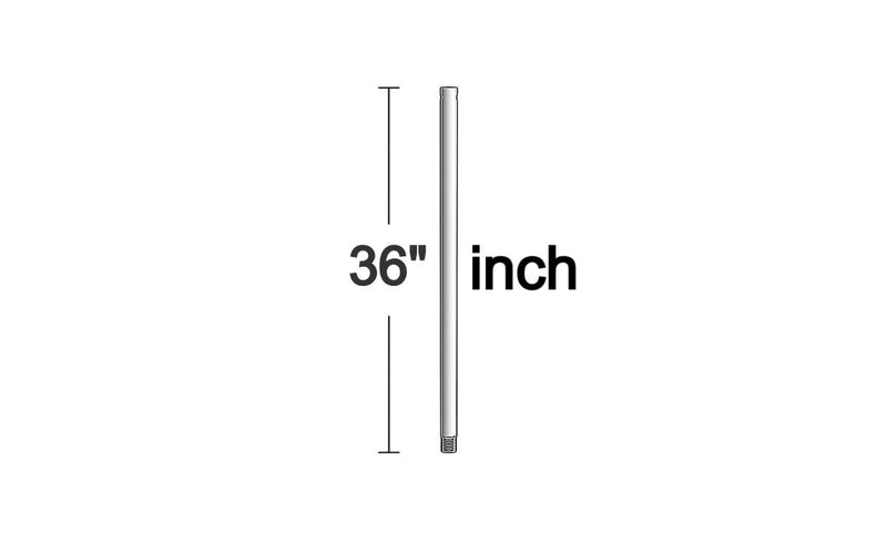 Visual Comfort Fan - DR36PN - Downrod - Universal Downrod - Polished Nickel