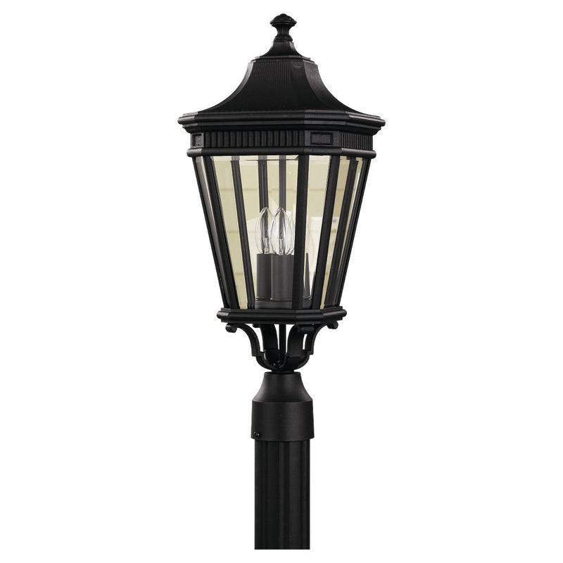 Generation Lighting. - OL5407BK - Three Light Outdoor Fixture - Cotswold Lane - Black