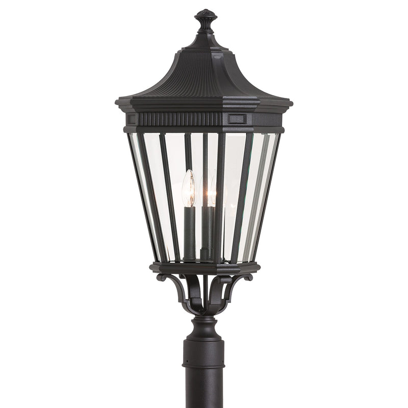 Generation Lighting - OL5408BK - Three Light Outdoor Fixture - Cotswold Lane - Black