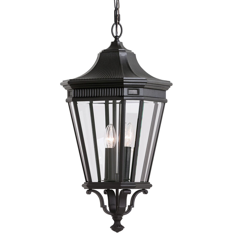 Generation Lighting - OL5412BK - Three Light Outdoor Fixture - Cotswold Lane - Black