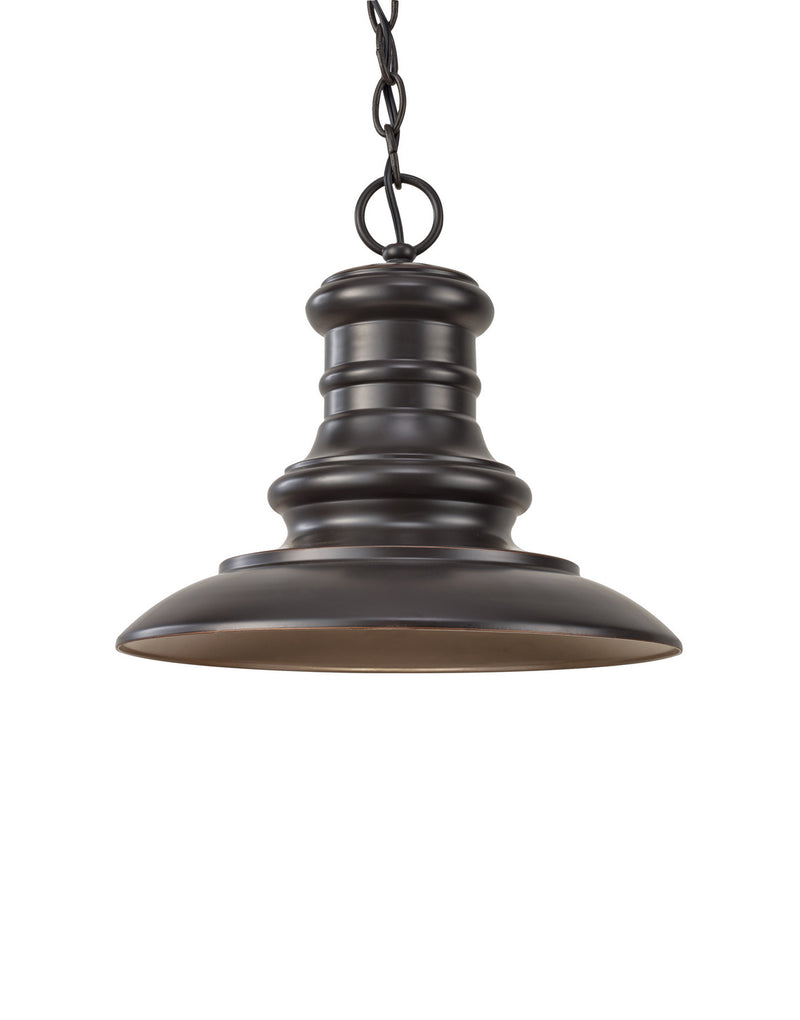 Generation Lighting. - OL8904RSZ - One Light Outdoor Pendant - Redding Station - Restoration Bronze