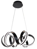 Lámpara Colgante Decorativa Con Luz Led 55W Acabado Black/ Die Cast Aluminium Silicon.