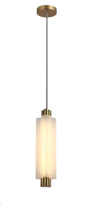 Lámpara Techo Colgante Decorativa Led 16W Acabado Dorado.