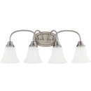 Generation Lighting - 44808-962 - Four Light Wall / Bath - Holman - Brushed Nickel