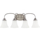 Generation Lighting - 44808-962 - Four Light Wall / Bath - Holman - Brushed Nickel