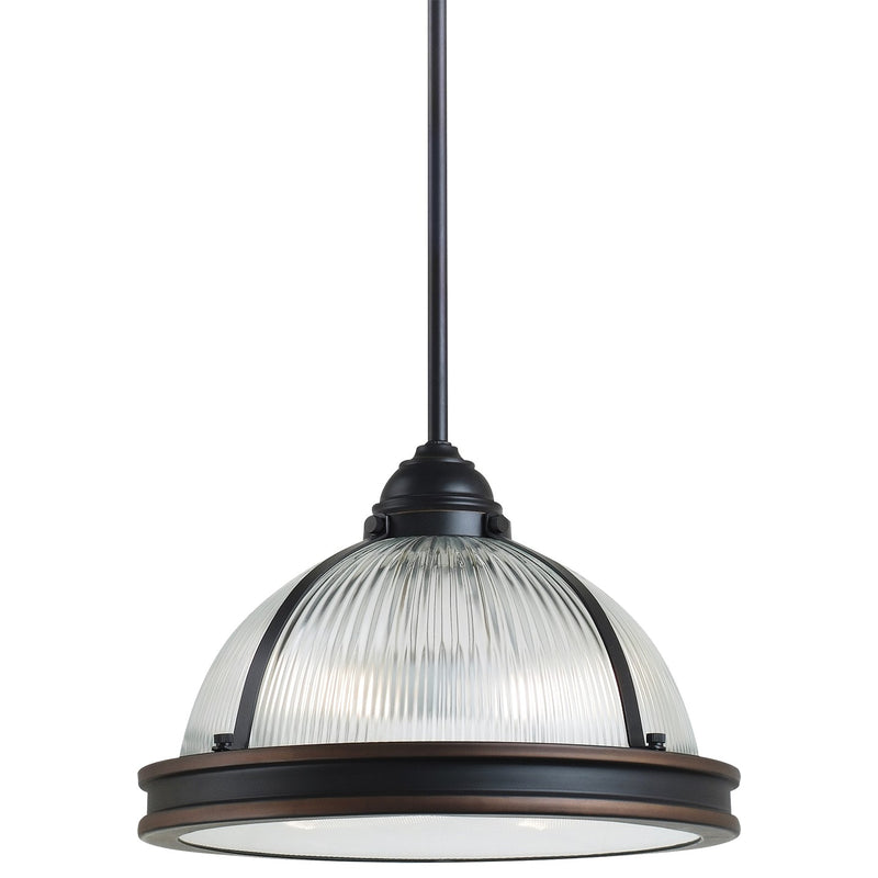 Generation Lighting - 65061-715 - Two Light Pendant - Pratt Street Prismatic - Autumn Bronze