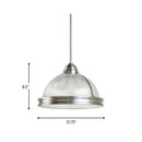 Two Light Pendant<br /><span style="color:#4AB0CE;">Entrega: 4-10 dias en USA</span><br /><span style="color:#4AB0CE;font-size:60%;">PREGUNTE POR ENTREGA EN PANAMA</span><br />Collection: Pratt Street Prismatic<br />Finish: Brushed Nickel