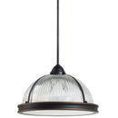Generation Lighting - 65062-715 - Three Light Pendant - Pratt Street Prismatic - Autumn Bronze