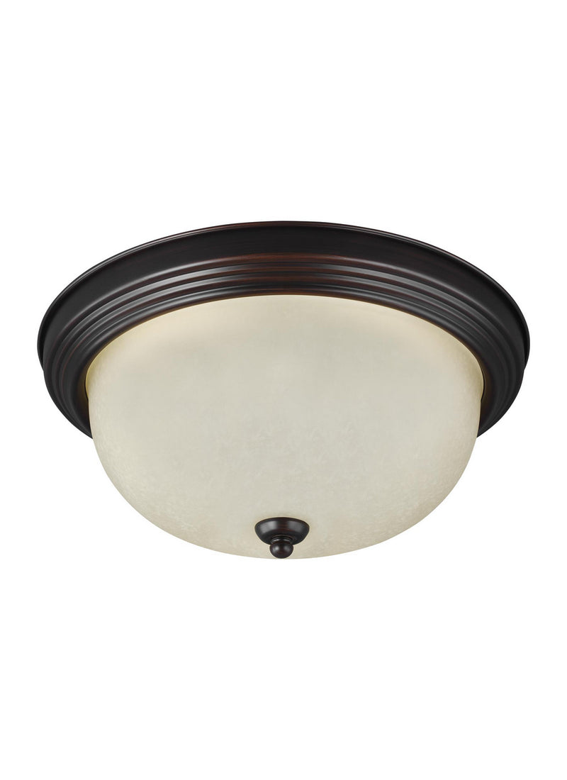Generation Lighting - 77063-710 - One Light Flush Mount - Geary - Bronze