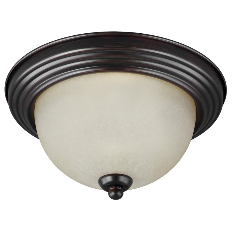 Generation Lighting - 77065-710 - Three Light Flush Mount - Geary - Bronze