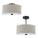 Visual Comfort Studio - 77262-710 - Two Light Semi-Flush Convertible Pendant - Dayna - Bronze