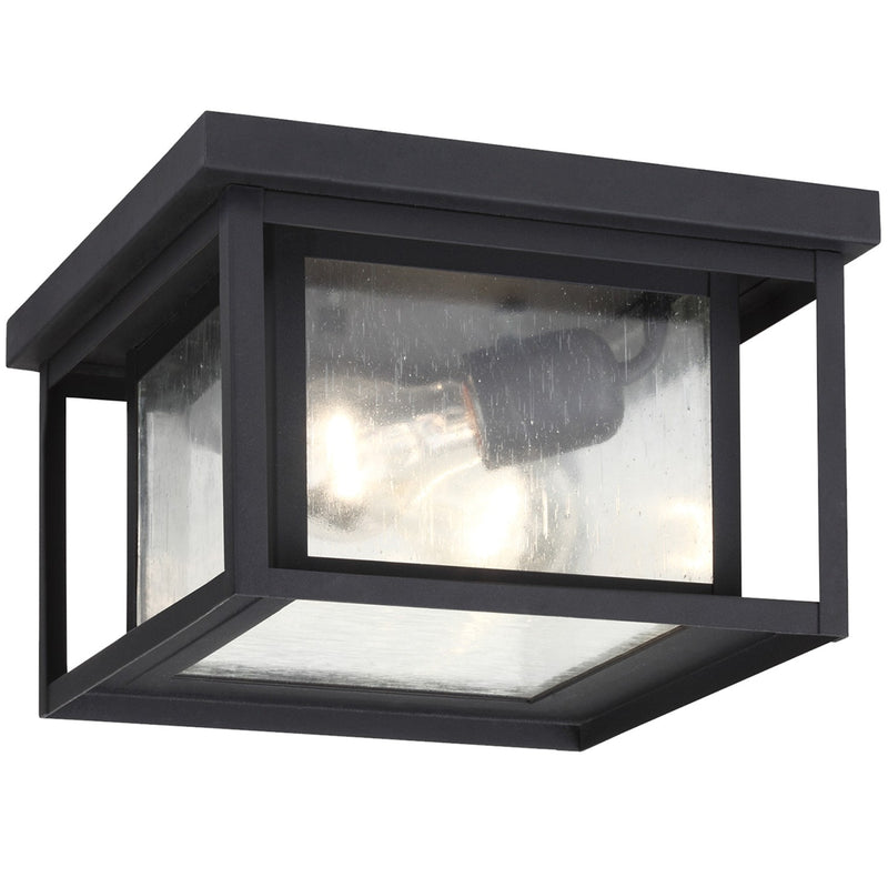 Generation Lighting - 78027-12 - Two Light Outdoor Flush Mount - Hunnington - Black