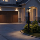 Generation Lighting - 82027-12 - One Light Outdoor Post Lantern - Hunnington - Black