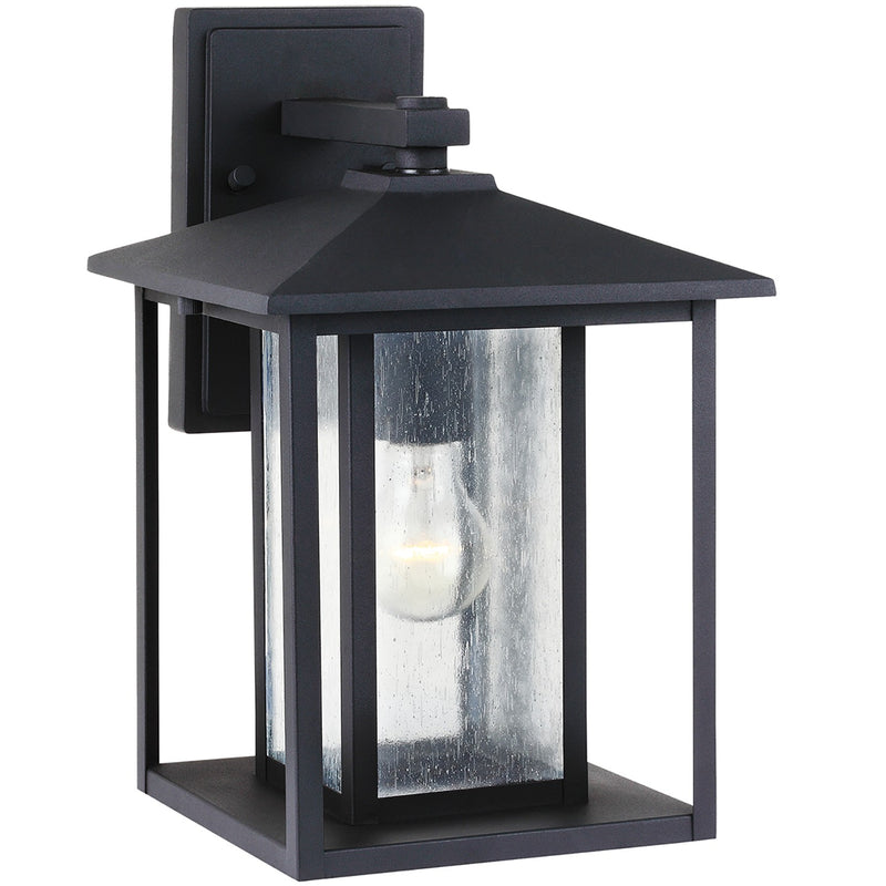 Generation Lighting - 88027-12 - One Light Outdoor Wall Lantern - Hunnington - Black