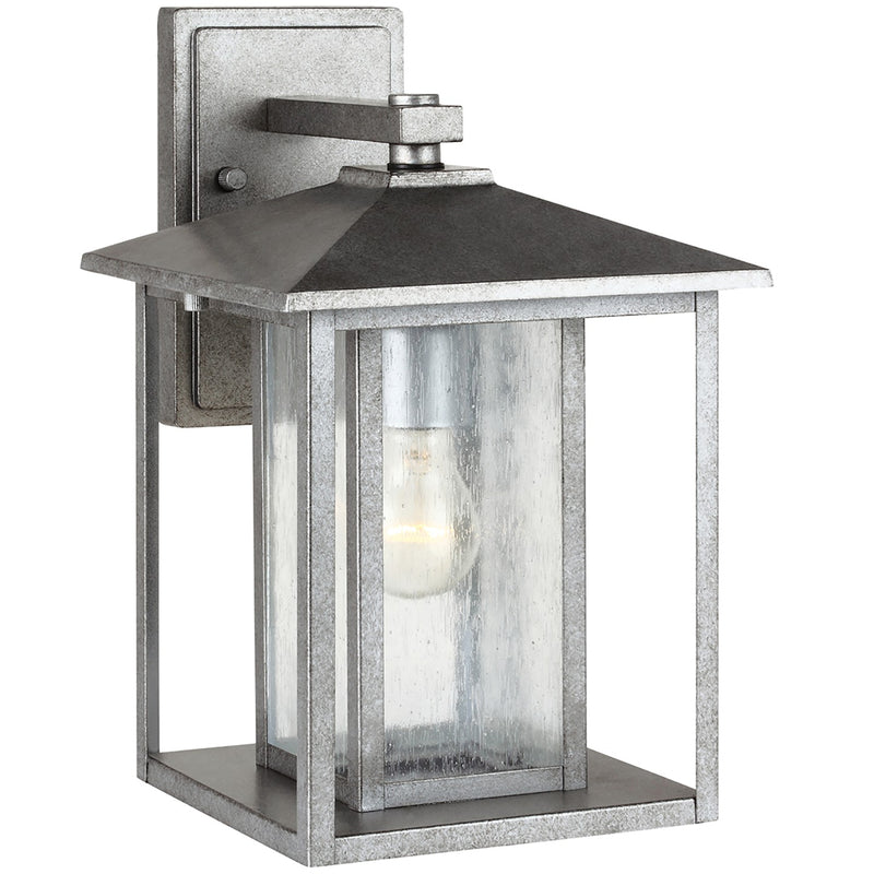 Generation Lighting - 88027-57 - One Light Outdoor Wall Lantern - Hunnington - Weathered Pewter