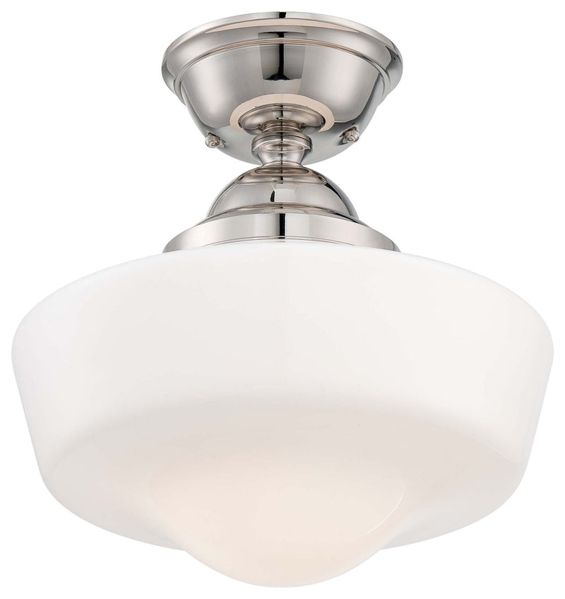 Minka-Lavery - 2257-613 - One Light Semi Flush Mount - Polished Nickel