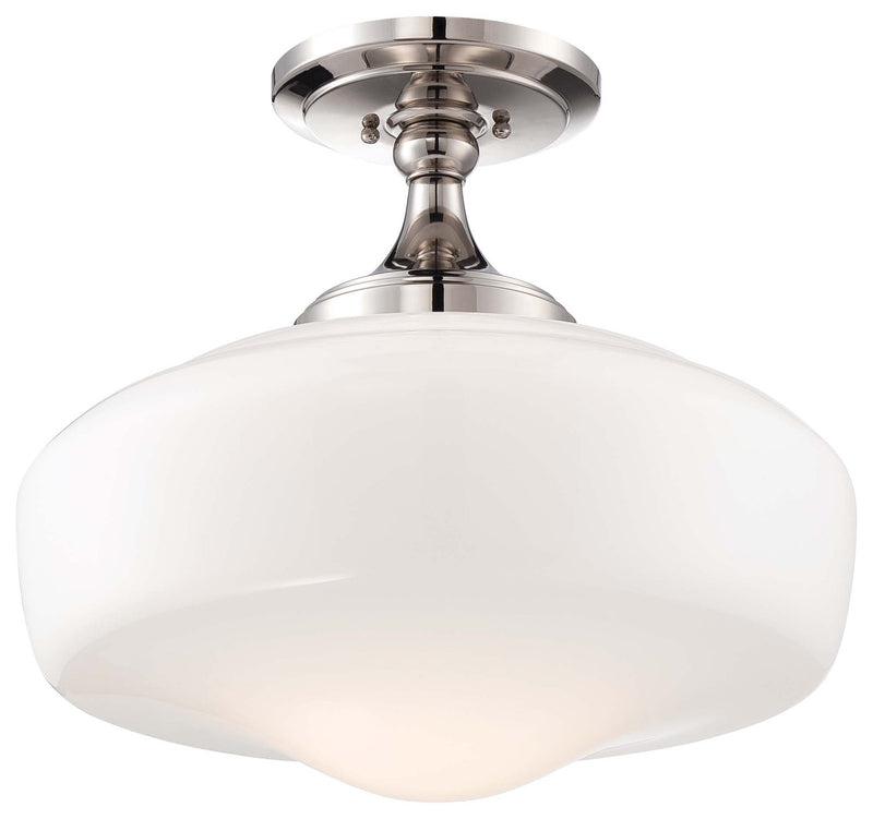 Minka-Lavery - 2259-613 - One Light Semi Flush Mount - Polished Nickel