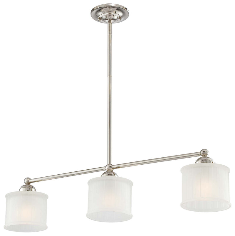 Minka-Lavery - 1734-613 - Three Light Island Pendant - 1730 Series - Polished Nickel