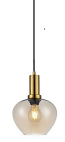 Lámpara Colgante Decorativa 1Xe27-40W Acabado Gold.